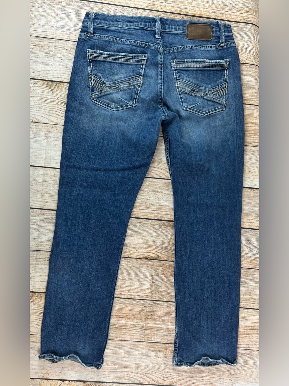 BKE Men Jeans 32x30 Straight Blue Denim